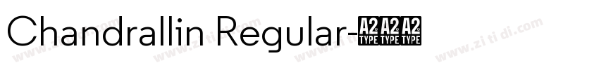 Chandrallin Regular字体转换